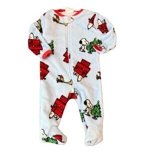 Peanuts Snoopy Kids‎ Footie - Blue and Red